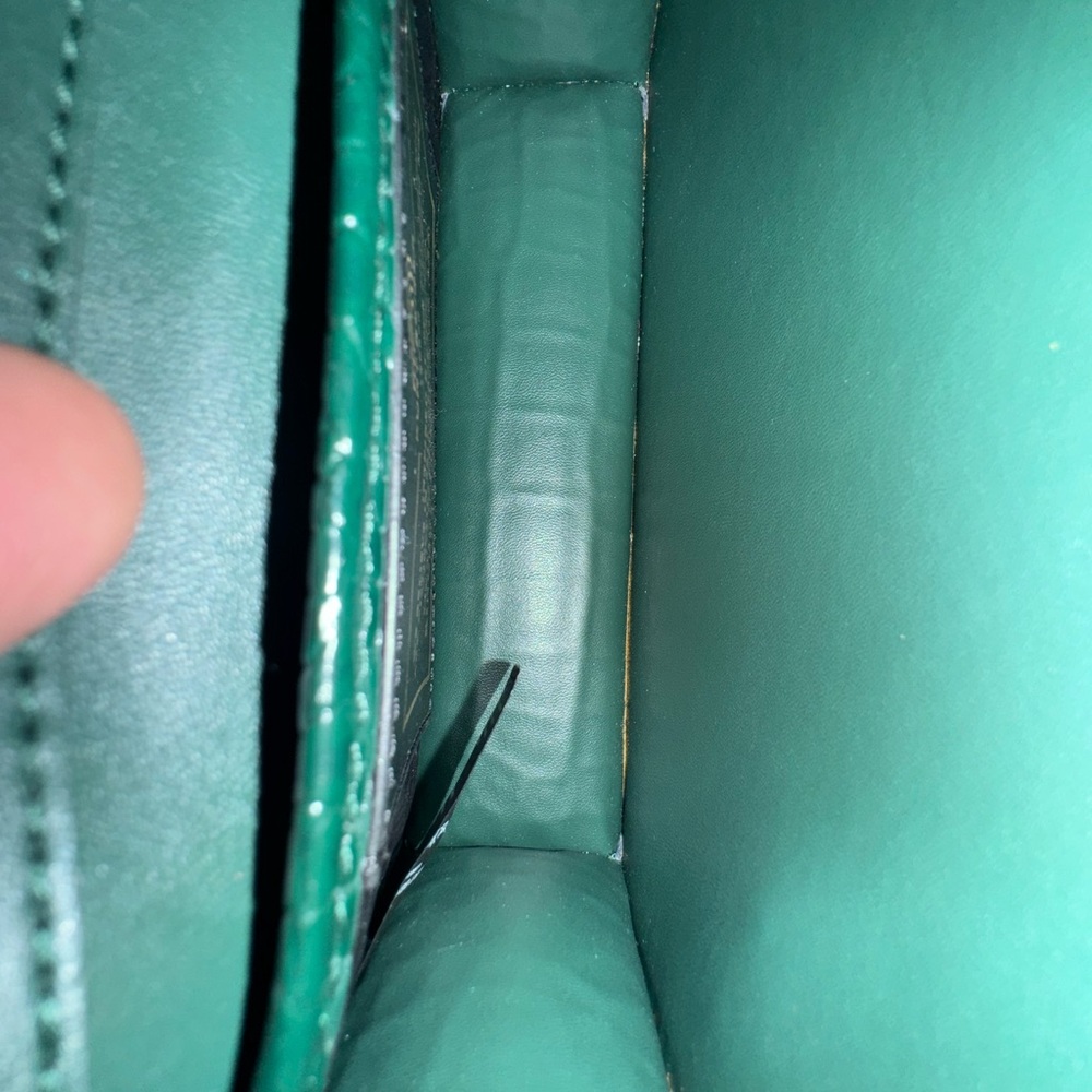 Kurt Geiger Green Croc-Embossed Crossbody Bag - Picture 7 of 9